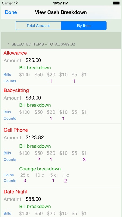 Cash Breakdown screenshot-3