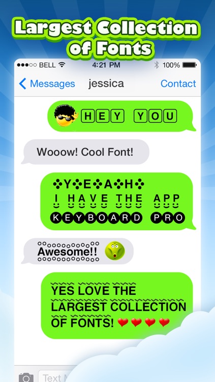 Keyboard Pro - 3D Animated Emoji and Cool Fonts screenshot-3