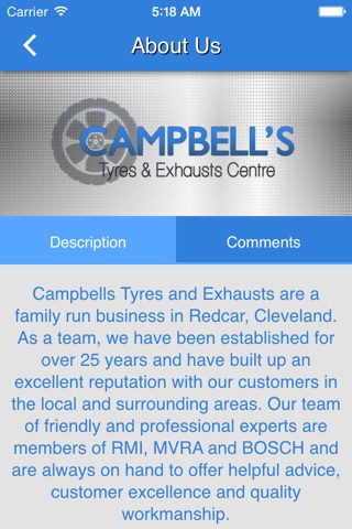 Campbells Tyres & Exhausts screenshot 3