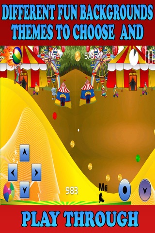 Circus Carnival Extreme Mountain Slope Skateboard Racing Top Game Free HD screenshot 3