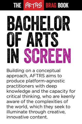 AFTRS Brag Book screenshot 2