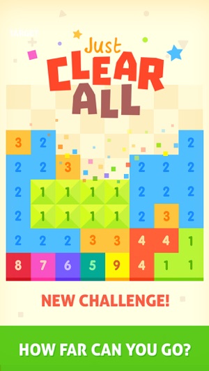 Just Clear All - popping numbers puzzle 