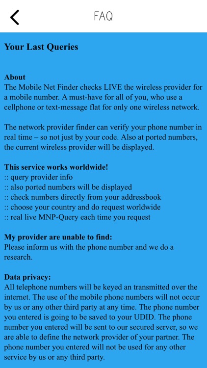 Mobile Phone Provider Check