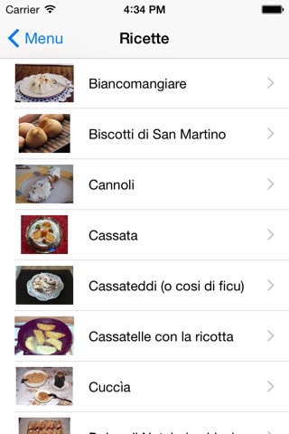 Ricette Siciliane Free screenshot 2