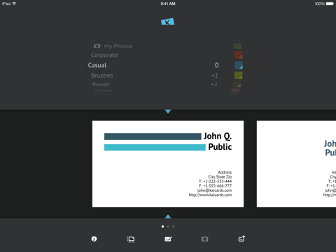 Скриншот из KaiCards Pro - business card maker