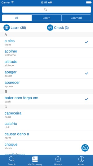 Portuguese <> English Dictionary + Vocabulary trainer(圖3)-速報App