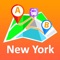 100% OFFLINE: beautiful 3D city map, public transport route planner, address and places finder