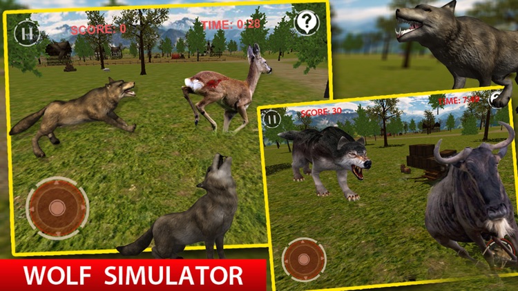 Wolf Simulator 3D Game