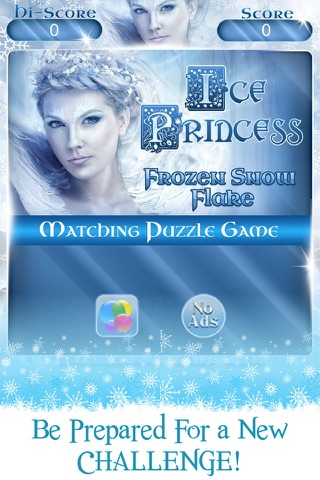 Ice Princess Frozen Snowflake matching Puzzle Game screenshot 4