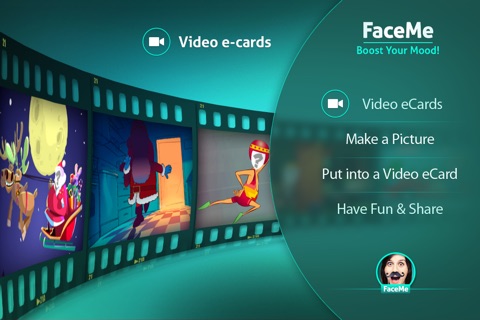 FaceMe Video Booth - send funny eCards screenshot 2