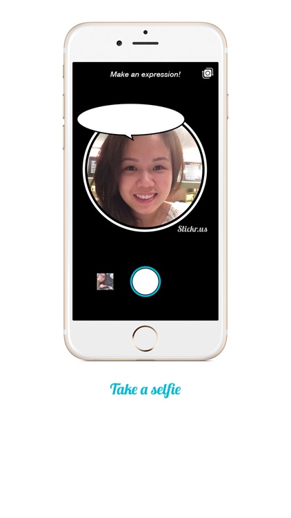 Stickr! - Send fun selfie expressions as stickers to friends