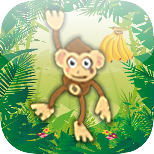 Dschungel Affen Wippe - Hol Dir Die Bananen Icon