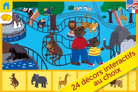 Le grand imagier bilingue de Petit Ours Brun : tout le vocabulaire de la maternelle. screenshot 4