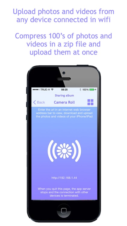 Photos In Wifi - Share the photos and videos of your camera roll in wifi