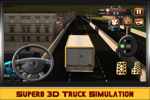 Heavy Duty Truck Simulator – Drive Your Road Trailer Through the Realistic City Traffic Vehicles in the Challenging Game screenshot 2