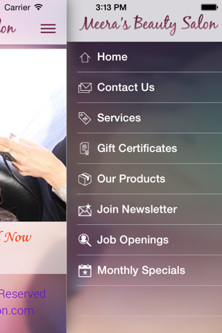 Meera's Beauty Salon App screenshot 3