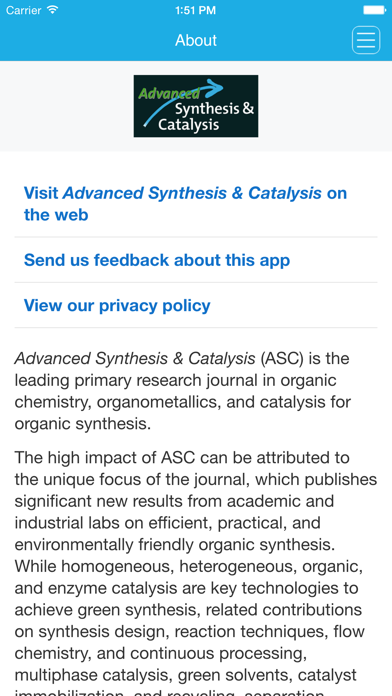 How to cancel & delete Advanced Synthesis & Catalysis from iphone & ipad 4