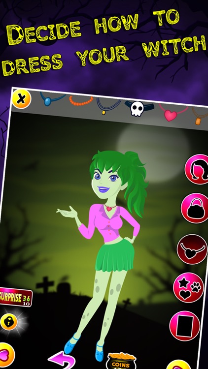 Woods Witch Dress-Up Salon - Monster Fashion Dressing Make-Over (Free Maker Game for Girls)