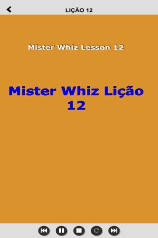 Mister Whiz Listening Portuguese screenshot 2