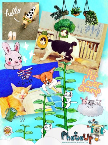 Pet Lover Stamp by PhotoUp - lovely cat dog rabbit cute diary journal stickerのおすすめ画像2