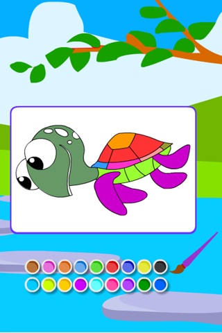 Coloring Happy Turtles screenshot 2
