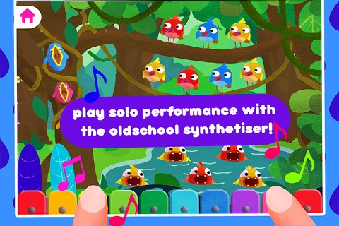 Animal Band Music Box - Fun sound and nursery rhymes jam app for your toddler and preschool aged children screenshot 4