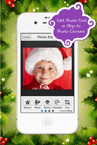 Corner My Photos Christmas Edition - Add Holiday Themed Photo Corners To Your Xmas Pictures screenshot 3