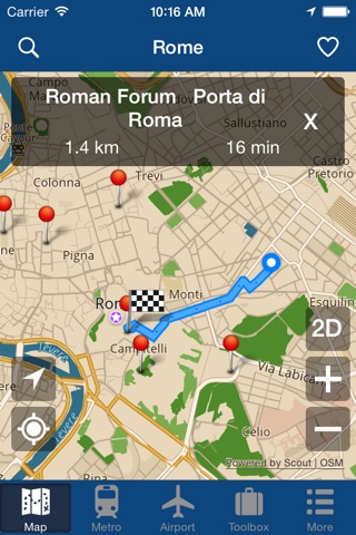 Rome Offline Map - City Metro Airport screenshot 2