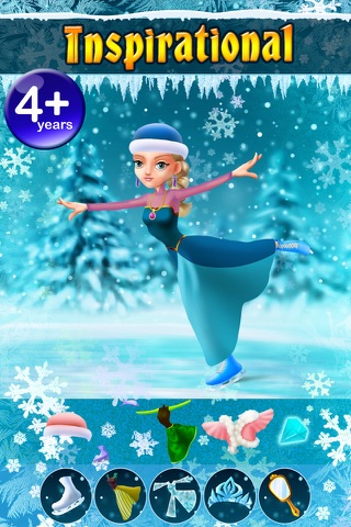 My Ice Skating Snow Princesses Dress Up Game - Advert Free App screenshot 3