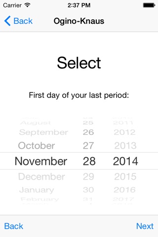 Can you calculate your fertile days? screenshot 2