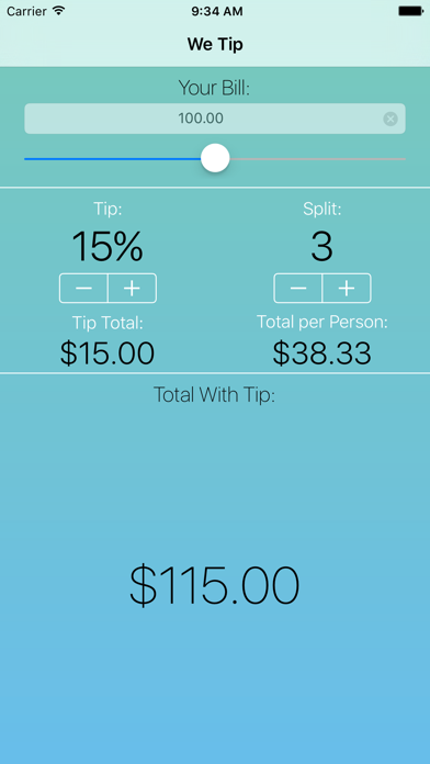 How to cancel & delete We Tip - Tip Calculator from iphone & ipad 1