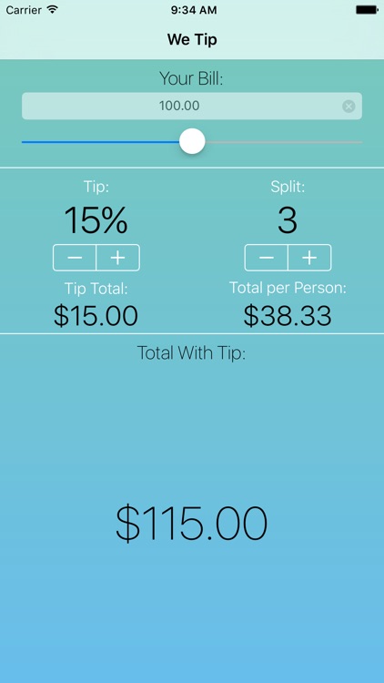 We Tip - Tip Calculator