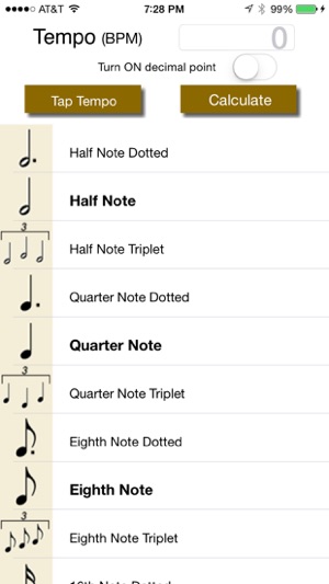 Tempo Delay Calc