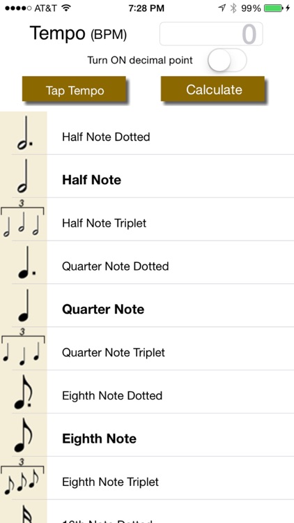 Tempo Delay Calc