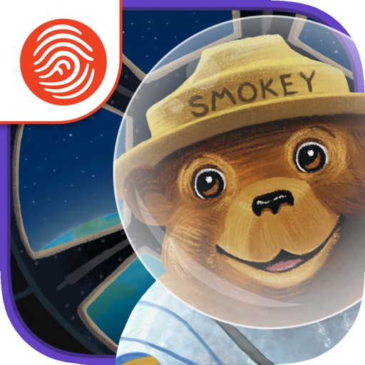Smokey Bear in Space - A Fingerprint Network App icon