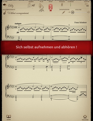 Play Schubert – Impromptu n°3, Opus 90 (partition interactive pour piano) screenshot 3
