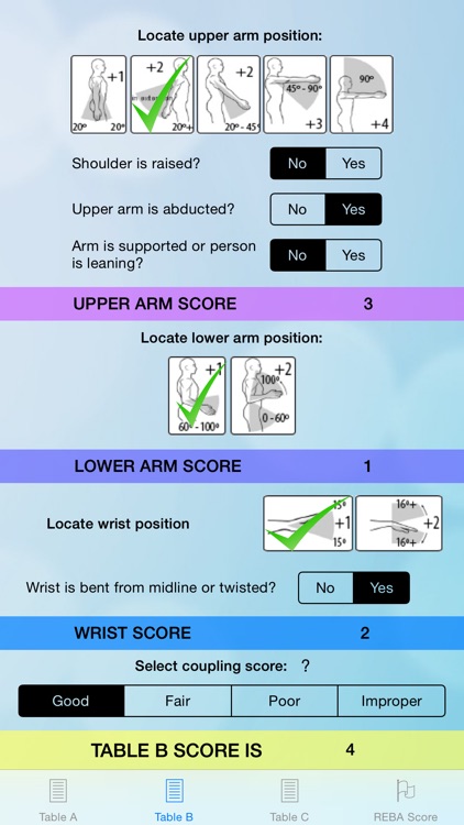 REBA Ergonomic Analysis - Get REBA Score instantly, within seconds! - Musculoskeletal injury risk calculator