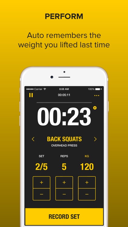 Strongr: Training Log for Weight Lifting and Strength Workouts screenshot-0