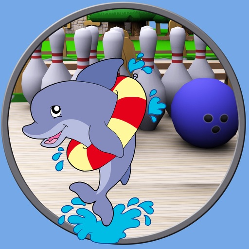 Dolphin bowling for kids - without advertising Icon