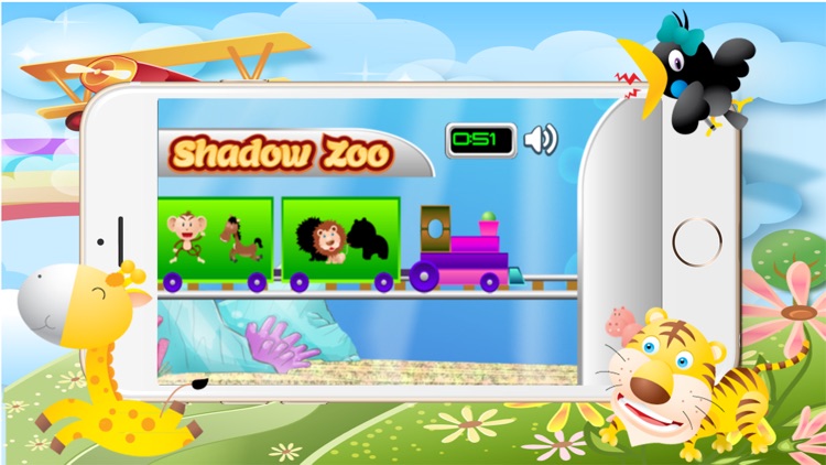 Animals Shadow Zoo Match