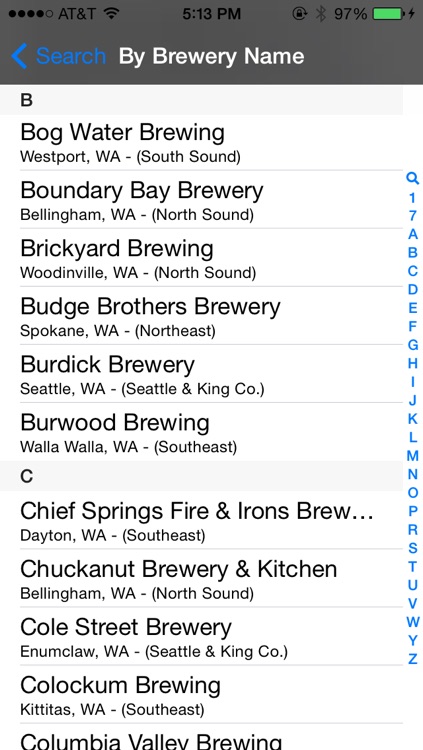 Washington Brewery Finder