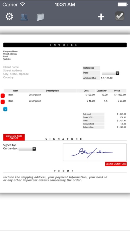 Invoice Maker Plus | Create, Send, Print PDF files