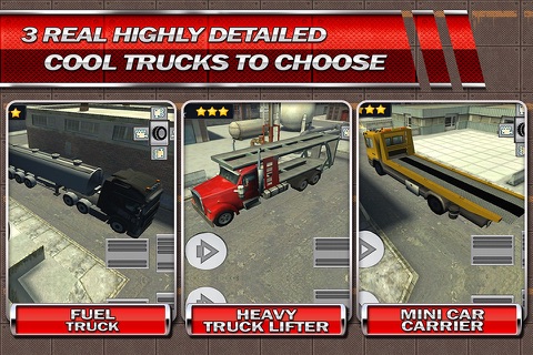 Truck parking 3D Monster Construction Trucks Driving Simulator Race Game screenshot 4