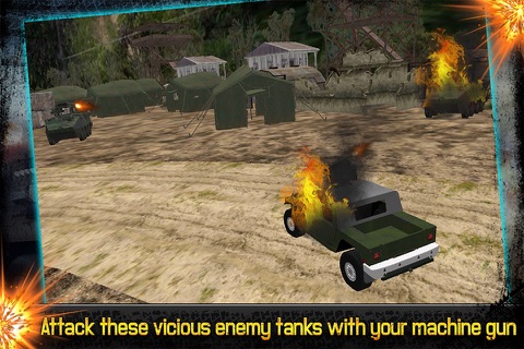Army 4x4 Jeep Driver Desert Battle 3D Action screenshot 4