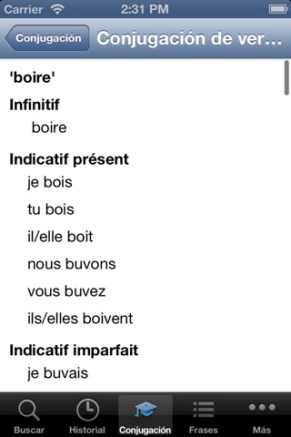 Diccionario Español Francés screenshot 3