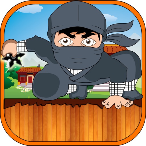 Fat Ninja Rope Adventure - Magnetic Pick and Collect Shurikens FREE by Happy Elephant iOS App