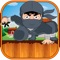 Fat Ninja Rope Adventure - Magnetic Pick and Collect Shurikens FREE by Happy Elephant