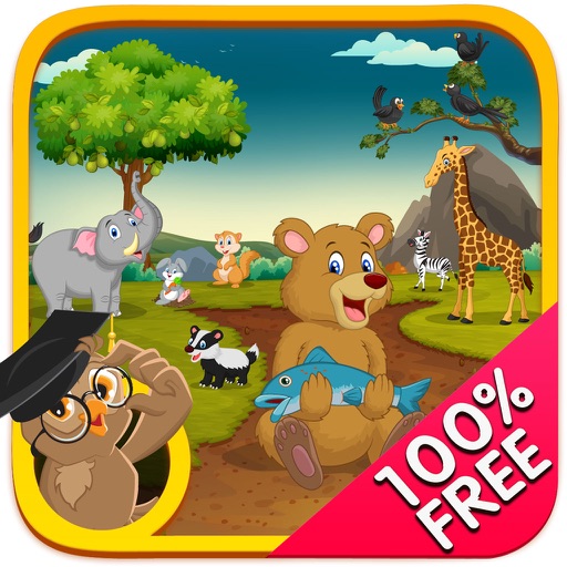 Animal Safari - Learn Animals Names & Spellings with Spoken Alphabets & Words