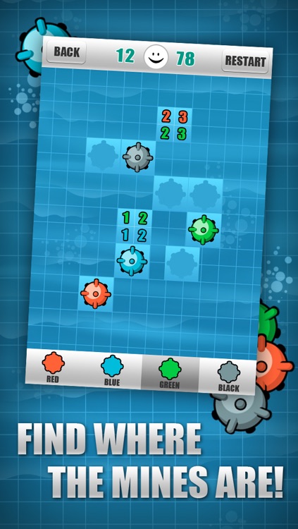 Sea Minesweeper Lite - Reveal Dangerous Underwater Bombs