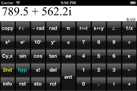Complex RPN Calculator PRO screenshot 2